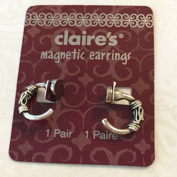 🆕 Claire’s Magnetic Hoop Earrings - Picture 3 of 5